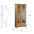 Cristaleira 2 Portas 1 Gaveta Ditália E-954 Diamond