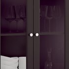 Cristaleira 2 Portas 1 Gaveta Ditália E-954 Preto