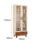 Cristaleira 2 Portas 1 Gaveta Genesis Belaflex Cinamomo Mel/o