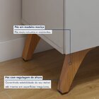 Cristaleira 2 Portas 1 Gaveta Grecia Off White/naturalle