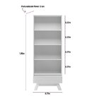 Cristaleira 2 Portas 1 Gaveta Retrô Marsala  Freijó/off White