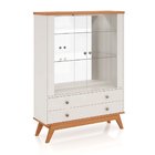 Cristaleira 2 Portas 2 Gavetas E Led C710l Dalla Costa