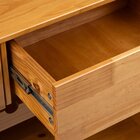 Cristaleira 2 Portas 2 Gavetas Em Madeira Maciça E Vidro Cane