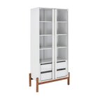 Cristaleira 2 Portas 2 Gavetas Mdf Tiê Cabecasa Madeiraorigin