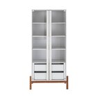 Cristaleira 2 Portas 2 Gavetas Mdf Tiê Cabecasa Madeiraorigin