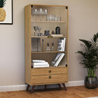 Cristaleira 2 Portas 2 Gavetas Rt3151 Movelbento