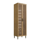 Cristaleira 2 Portas 70cm Vidro Reflecta Com Pés 100 Mdf May