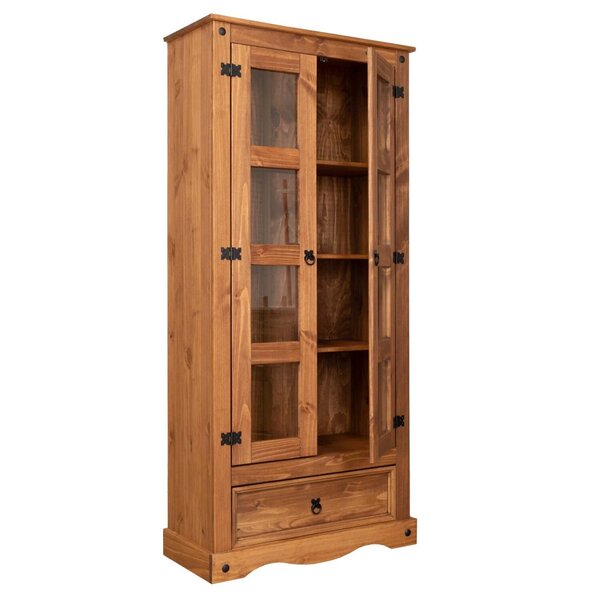 Cristaleira 2 Portas + 1 Gaveta Acapulco Cera Acapulco