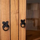 Cristaleira 2 Portas + 1 Gaveta Acapulco Cera Acapulco