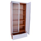 Cristaleira 2 Portas Alumínio Branco Garcel