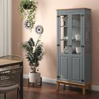 Cristaleira 2 Portas Cinza