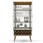 Cristaleira 2 Portas Com Espelho Seller Patrimar