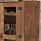 Cristaleira 2 Portas Com Vidro 190940 Imbuia Rustico Madeira