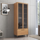 Cristaleira 2 Portas Com Vidro Fumê 1 Gaveta Jade Delmarco