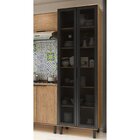 Cristaleira 2 Portas Com Vidro Toscana Espresso Móveis Freijó