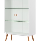 Cristaleira 2 Portas De Vidro 23105 Branco - Artesano Branco