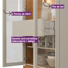 Cristaleira 2 Portas De Vidro Dinare Nature Off-white