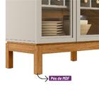 Cristaleira 2 Portas De Vidro Dinare Nature Off-white