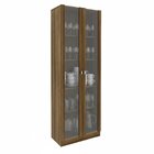 Cristaleira 2 Portas De Vidro E 4 Prateleiras Catarina Nogal