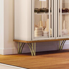 Cristaleira 2 Portas De Vidro Evora Led Hb Móveis