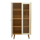 Cristaleira 2 Portas De Vidro Molduras Com Detalhes Em 45° 10