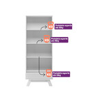 Cristaleira 2 Portas E 1 Gaveta Retrô Marsala Linea Brasil