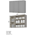 Cristaleira 2 Portas E 2 Gavetas Americana Com Tampo - Móveis