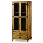 Cristaleira 2 Portas E 2 Gavetas Win Rústico  Carvalho