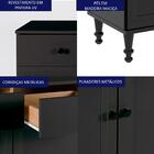 Cristaleira 2 Portas E Aparador 2 Gavetas 2 Portas Dtall