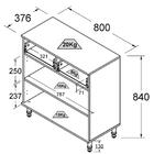 Cristaleira 2 Portas E Aparador 2 Gavetas 2 Portas Dtall