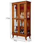 Cristaleira 2 Portas E Balcão Buffet 2 Portas 100% Madeira Li