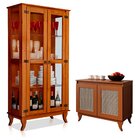 Cristaleira 2 Portas E Balcão Buffet 2 Portas 100% Madeira Li