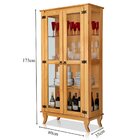 Cristaleira 2 Portas E Balcão Buffet 2 Portas 100% Madeira Li