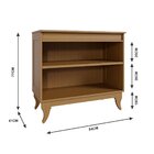 Cristaleira 2 Portas E Balcão Buffet 2 Portas 100% Madeira Li