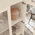 Cristaleira 2 Portas Mani Cinamomo Off-white