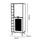 Cristaleira 2 Portas Mdf Arcade Mobler