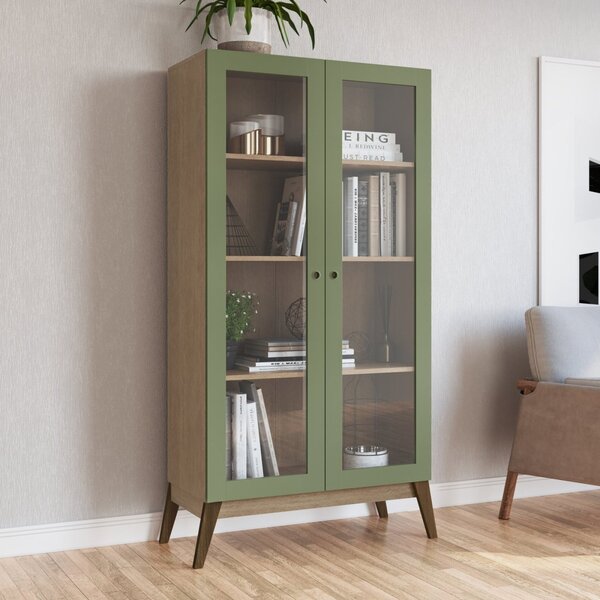 Cristaleira 2 Portas Retrô 0808 Genialflex Alecrim