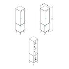 Cristaleira 2 Portas Rt 3105  Rústico