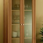 Cristaleira 2 Portas Vidro 1 Gaveta 180x80 Cm E954 Dtall