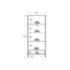 Cristaleira 2 Portas Vidro 1 Gaveta Mdp Branco 181cm Ditália
