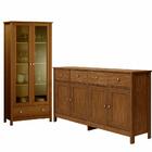 Cristaleira 2 Portas Vidro E Balcao Buffet 4 Portas Dtall