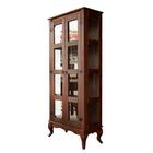 Cristaleira 2 Portas Vidro Lateral Madeira Maciça Imbuia D113