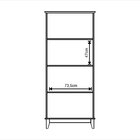 Cristaleira 2 Portas Vidro Madeira Maciça Carvalho 81cm Bella