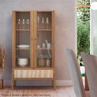 Cristaleira 2 Pt Vidro 1 Gvt Pes Madeira 27963 Artesano