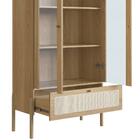 Cristaleira 2 Pt Vidro 1 Gvt Pes Madeira 27963 Artesano