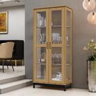 Cristaleira 2 Pt Vidro E Buffet 1946x1944 Madri Madeira Maciç