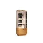 Cristaleira 2portas Vidro E Gavetão Aura Sala De Jantar Cinam