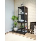 Cristaleira 3 Prateleiras Blumenau Preto Fosco