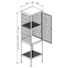 Cristaleira 3 Prateleiras Blumenau Preto Fosco