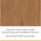 Cristaleira 4 Portas 2 Gavetas Espresso Móveis Fendi/freijó
